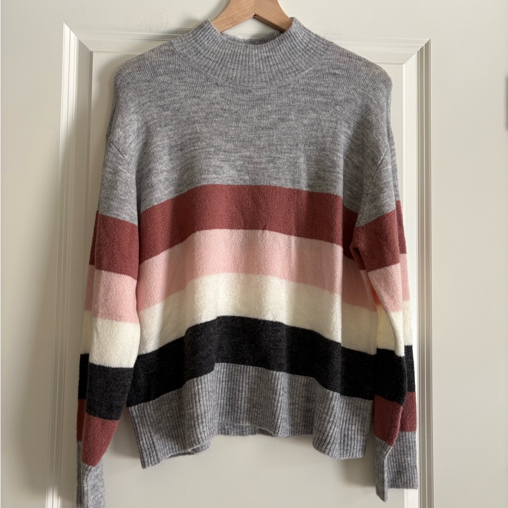 Beach Lunch Lounge Mock Neck Sweater